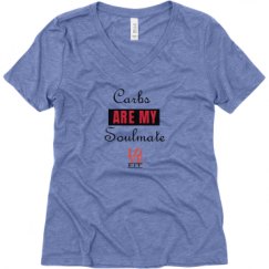 Ladies Relaxed Fit Super Soft Triblend V-Neck Tee