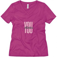 Ladies Relaxed Fit V-Neck Tee