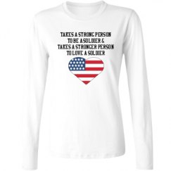 Ladies Relaxed Fit Basic Long Sleeve Tee