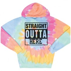 Unisex Tie-Dye Fleece Hoodie