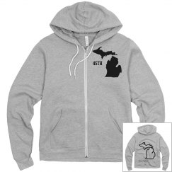 45th zip up hoodie