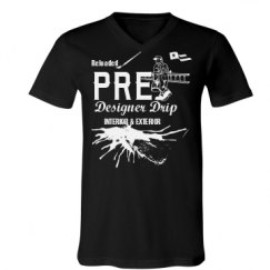 Unisex V-Neck Jersey Tee