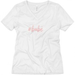 Ladies Relaxed Fit V-Neck Tee
