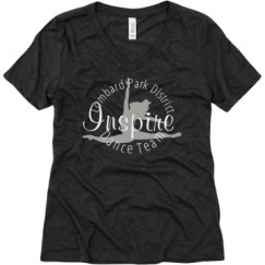 Ladies Relaxed Fit Super Soft Triblend V-Neck Tee