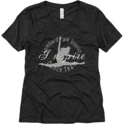 Ladies Relaxed Fit Super Soft Triblend V-Neck Tee