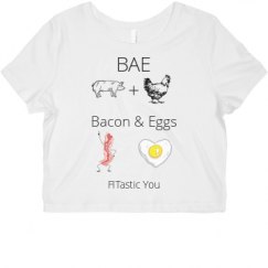 Ladies Slim Fit Crop Top Tee