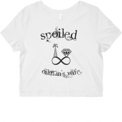 Ladies Slim Fit Crop Top Tee