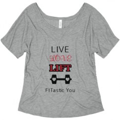 Ladies Flowy Slouchy Tee