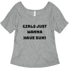 Ladies Flowy Slouchy Tee