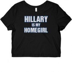 Ladies Slim Fit Crop Top Tee