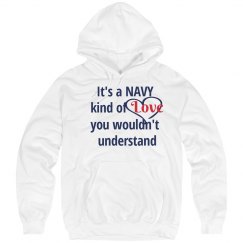 Navy Love Hoodie