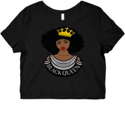 Ladies Slim Fit Crop Top Tee