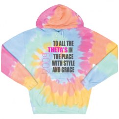 Unisex Tie-Dye Fleece Hoodie