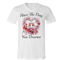 Unisex V-Neck Jersey Tee