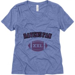 Ladies Relaxed Fit Super Soft Triblend V-Neck Tee