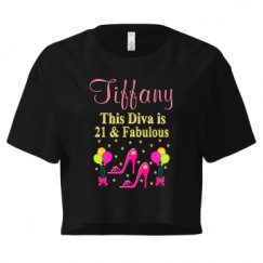 Ladies Festival Cali Crop Top Tee