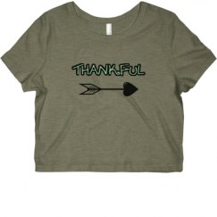 Ladies Slim Fit Crop Top Tee