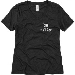 Ladies Relaxed Fit Super Soft Triblend V-Neck Tee