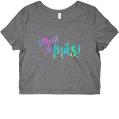 Ladies Slim Fit Crop Top Tee