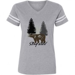 Ladies Relaxed Fit Vintage Sports Tee