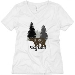 Ladies Relaxed Fit V-Neck Tee