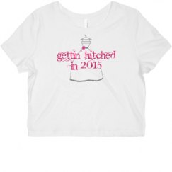 Ladies Slim Fit Crop Top Tee