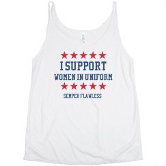 Support Women Tank Gray