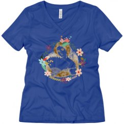 Ladies Relaxed Fit V-Neck Tee