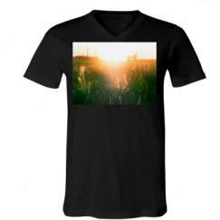 Unisex V-Neck Jersey Tee