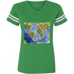 Ladies Relaxed Fit Vintage Sports Tee