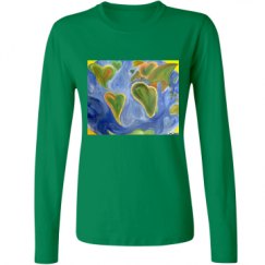 Ladies Relaxed Fit Basic Long Sleeve Tee