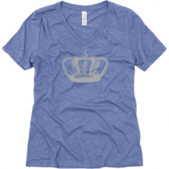 Ladies Relaxed Fit Super Soft Triblend V-Neck Tee