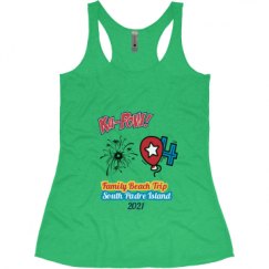 Ladies Slim Fit Super Soft Racerback Triblend Tank