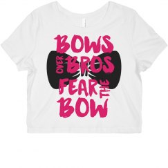 Bows fitted crop