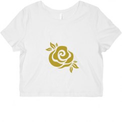 Ladies Slim Fit Crop Top Tee