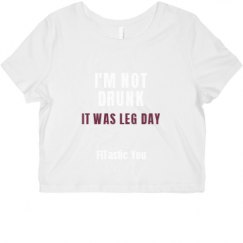 Ladies Slim Fit Crop Top Tee