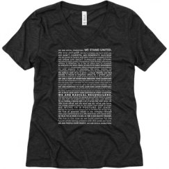 Ladies Relaxed Fit Super Soft Triblend V-Neck Tee