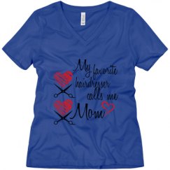 Ladies Relaxed Fit V-Neck Tee