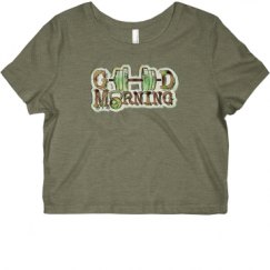 Ladies Slim Fit Crop Top Tee