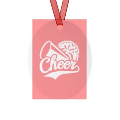 Metal Oval Christmas Ornament