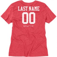 Ladies Relaxed Fit Super Soft Triblend V-Neck Tee