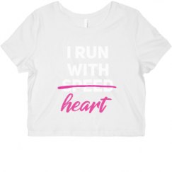 Ladies Slim Fit Crop Top Tee