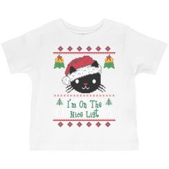 toddler nice list tee