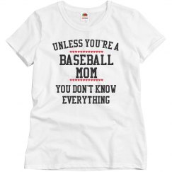 Baseball mom knows all