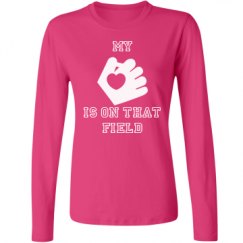 Ladies Relaxed Fit Basic Long Sleeve Tee