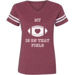 Heart on field - football