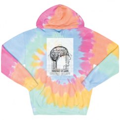 Unisex Tie-Dye Fleece Hoodie