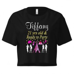 Ladies Festival Cali Crop Top Tee