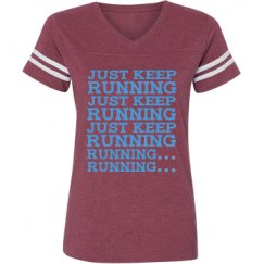 Ladies Relaxed Fit Vintage Sports Tee
