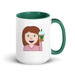 15oz Ceramic Mug with Color Inside